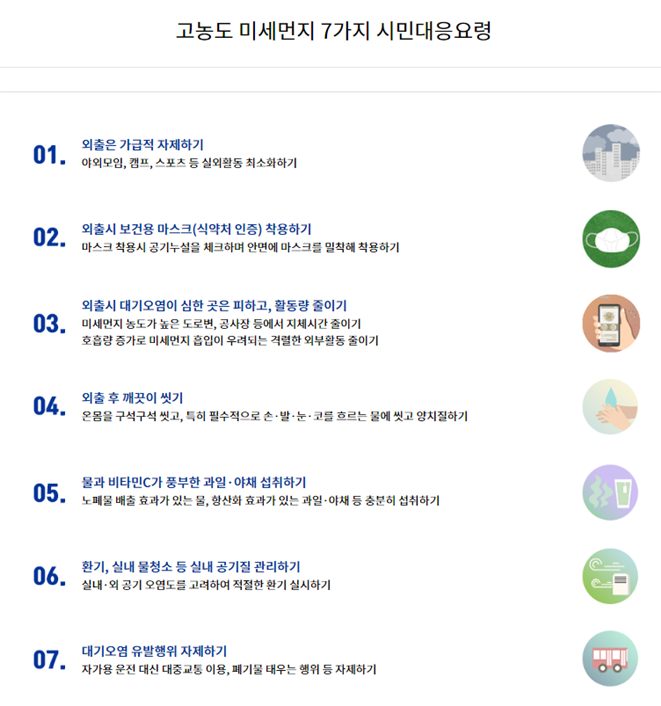 미세먼지 비상저감조치 발령안내