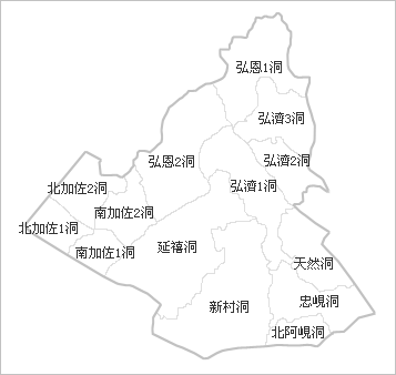 西大門行政区域図