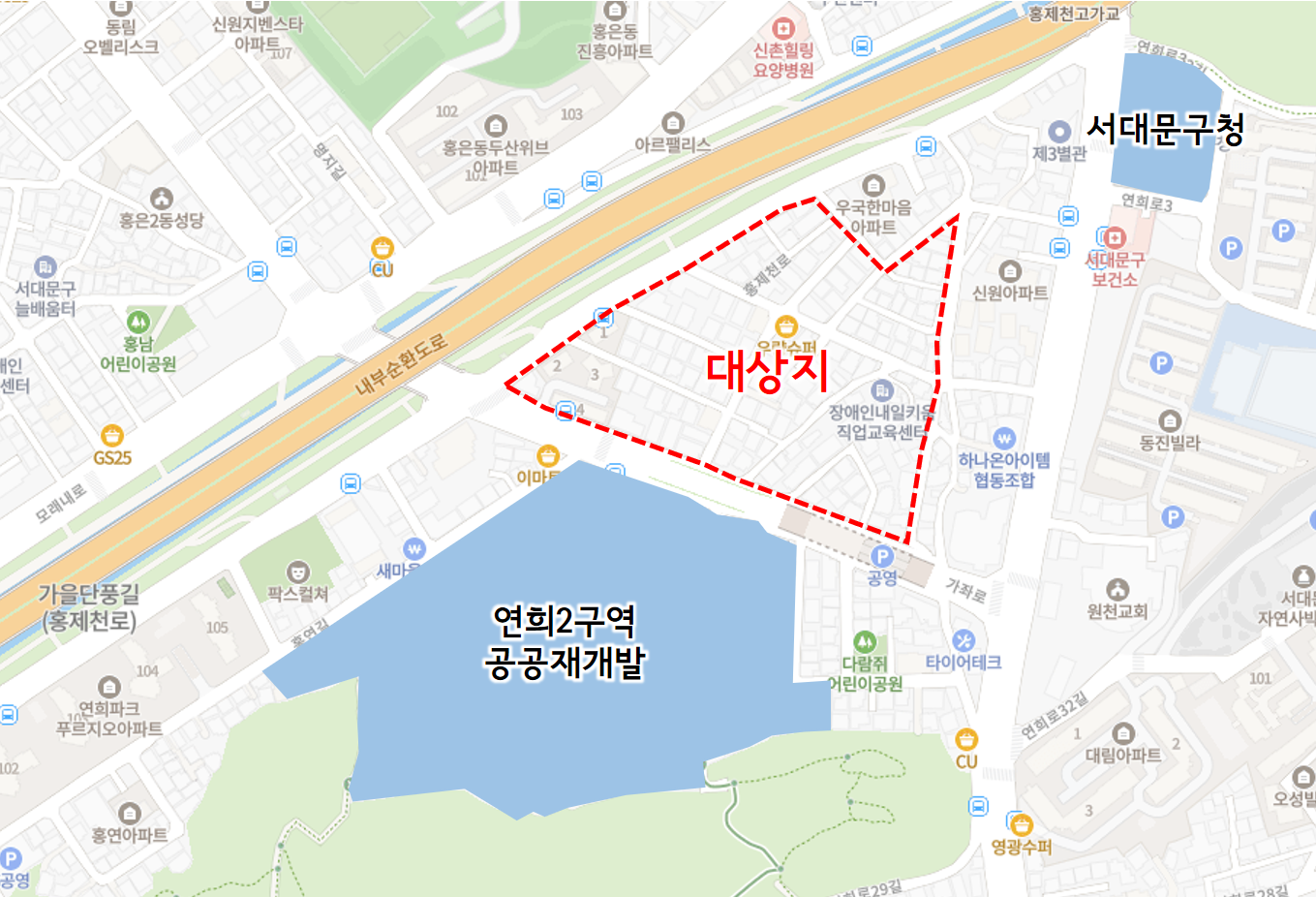 연희동 170-14번지 일대 구역계