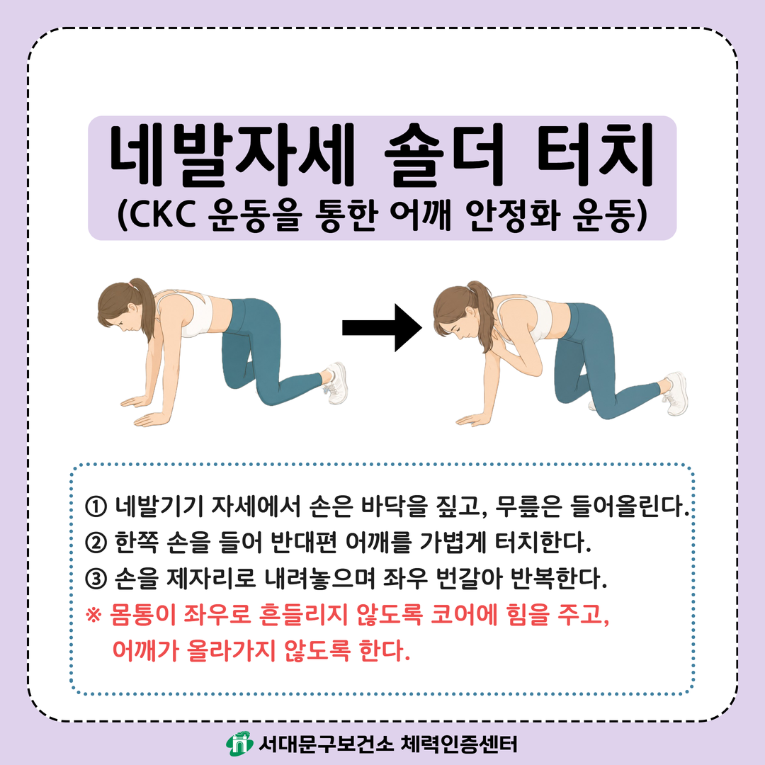[움직임이 즐거운 서대문구 8월호] 건강 운동 챌린지